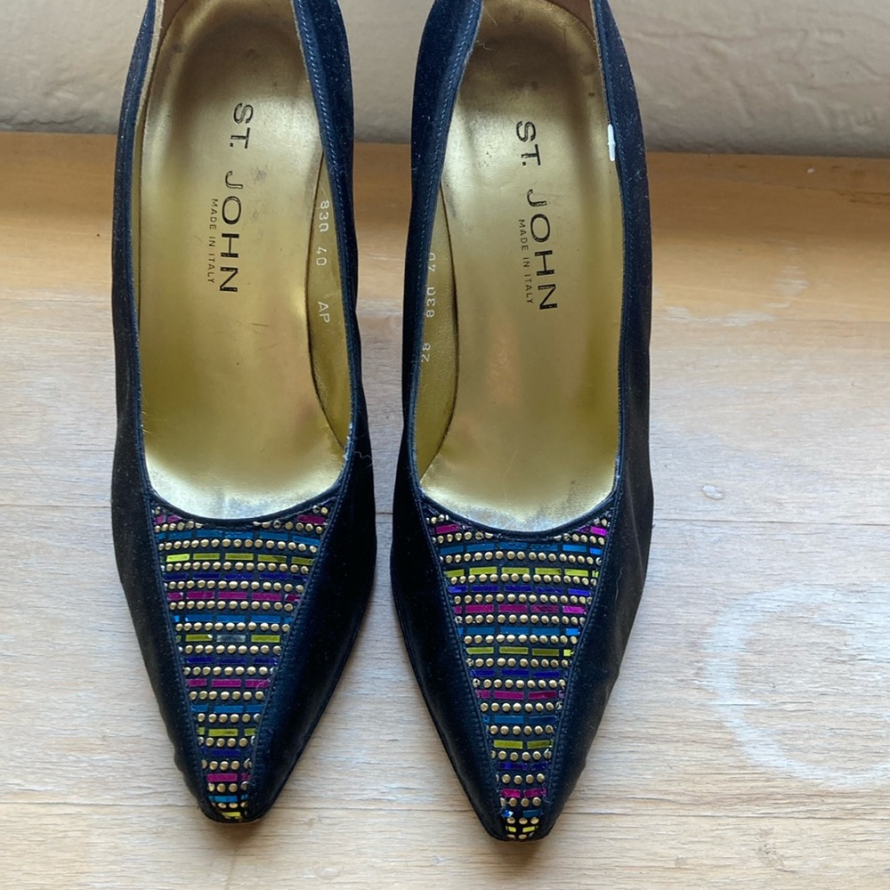 St John pumps with sequin toe detail size 40